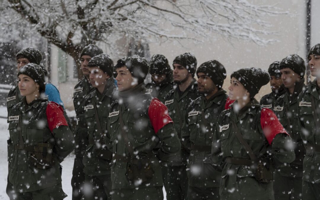 RAI2: “LA CASERMA”   ESERCITAZIONI SOTTO LA NEVE E AL FORTE BELVEDERE