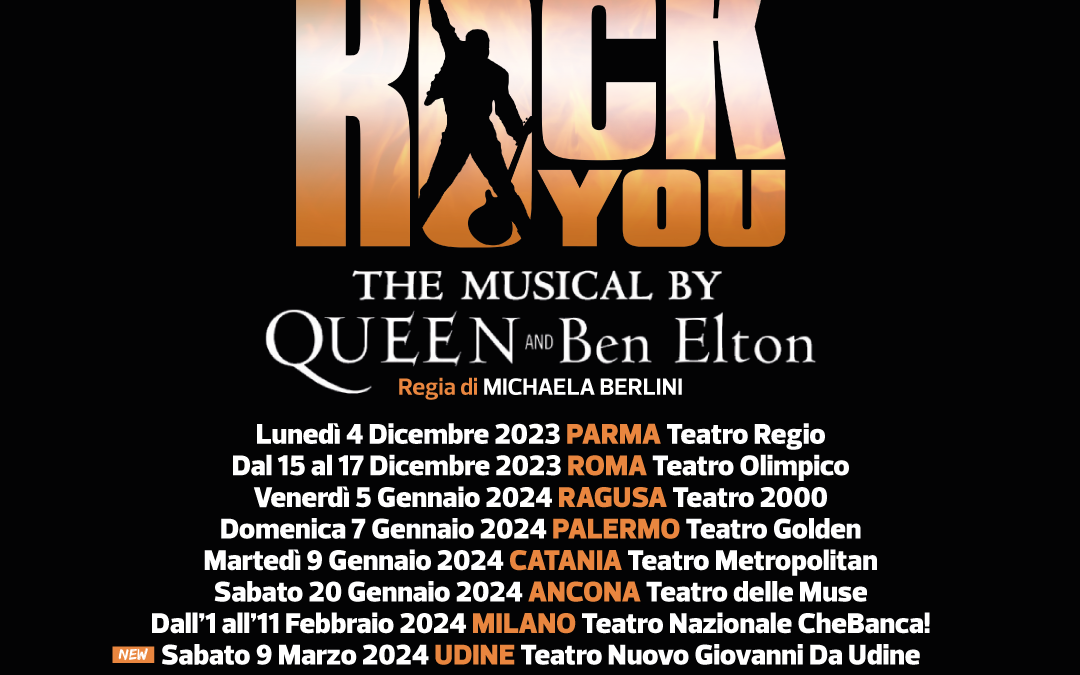 WE WILL ROCK YOU: a UDINE e RIMINI nuove date per lo spettacolo con le hit dei Queen