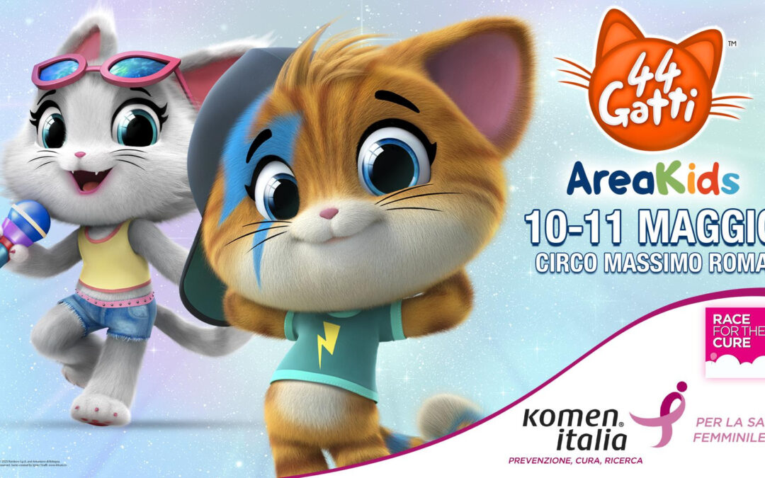 com stampa/ RAINBOW a RACE FOR THE CURE: i protagonisti dei cartoni più amati alla grande manifestazione (Roma Circo Massimo 8-11/5)
