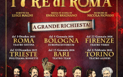 A grande richiesta Enrico Brignano torna con ‘I 7 Re di Roma’: si parte il 3 ottobre dal Teatro Sistina