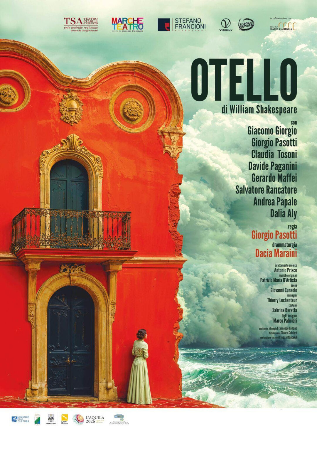 Debutta a luglio ‘OTELLO’ per la regia di Giorgio Pasotti, protagonista con Giacomo Giorgio e Claudia Tosoni