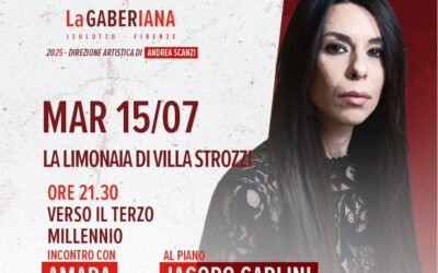 AMARA, la cantautrice ospite della GABERIANA 2025: 15 luglio – La Limonaia di Villa Strozzi, Firenze – ore 21.30