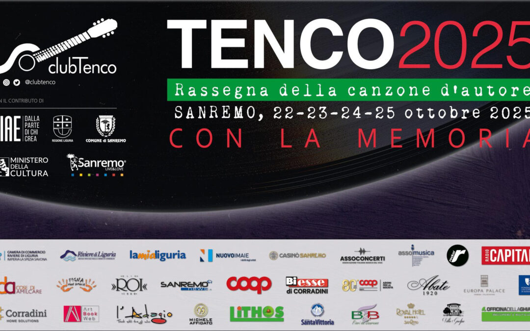 ASSOMUSICA per la prima volta al fianco del PREMIO TENCO. Parodi: “La canzone d’autore nostro patrimonio culturale. Investiamo nel futuro della musica dal vivo italiana”
