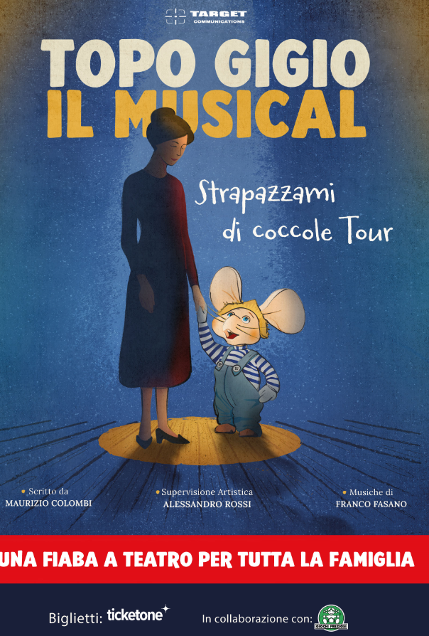Presentato oggi TOPO GIGIO IL MUSICAL e il cast diretto da Maurizio Colombi. Dal 1/3 a teatro la storia di un’icona e della donna che lo ha creato