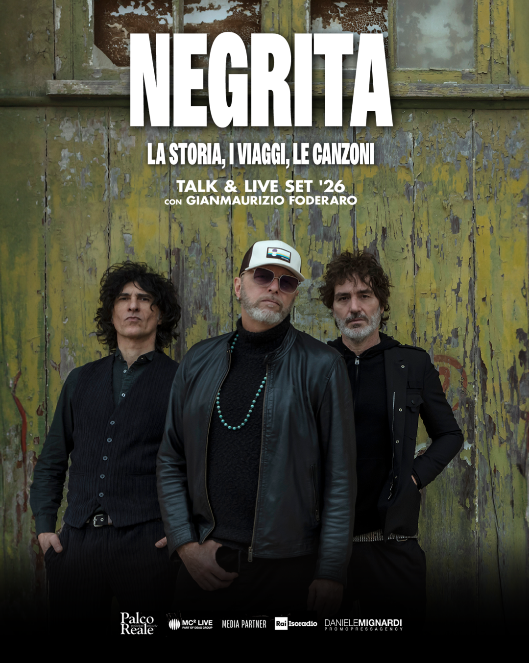 NEGRITA: “La storia, i viaggi, le canzoni”, sette date esclusive in acustico – versione “Talk & Live” con Gianmaurizio Foderaro