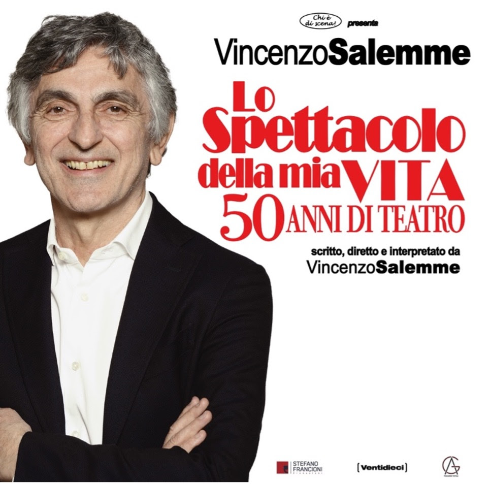 VINCENZO SALEMME: Al via il 19 luglio la tournée estiva con “Lo spettacolo della mia vita – 50 anni di teatro”
